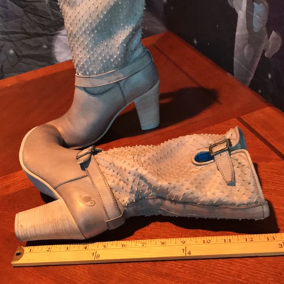 Felmini gray leather heel boots size 39 - Picture 9 of 16